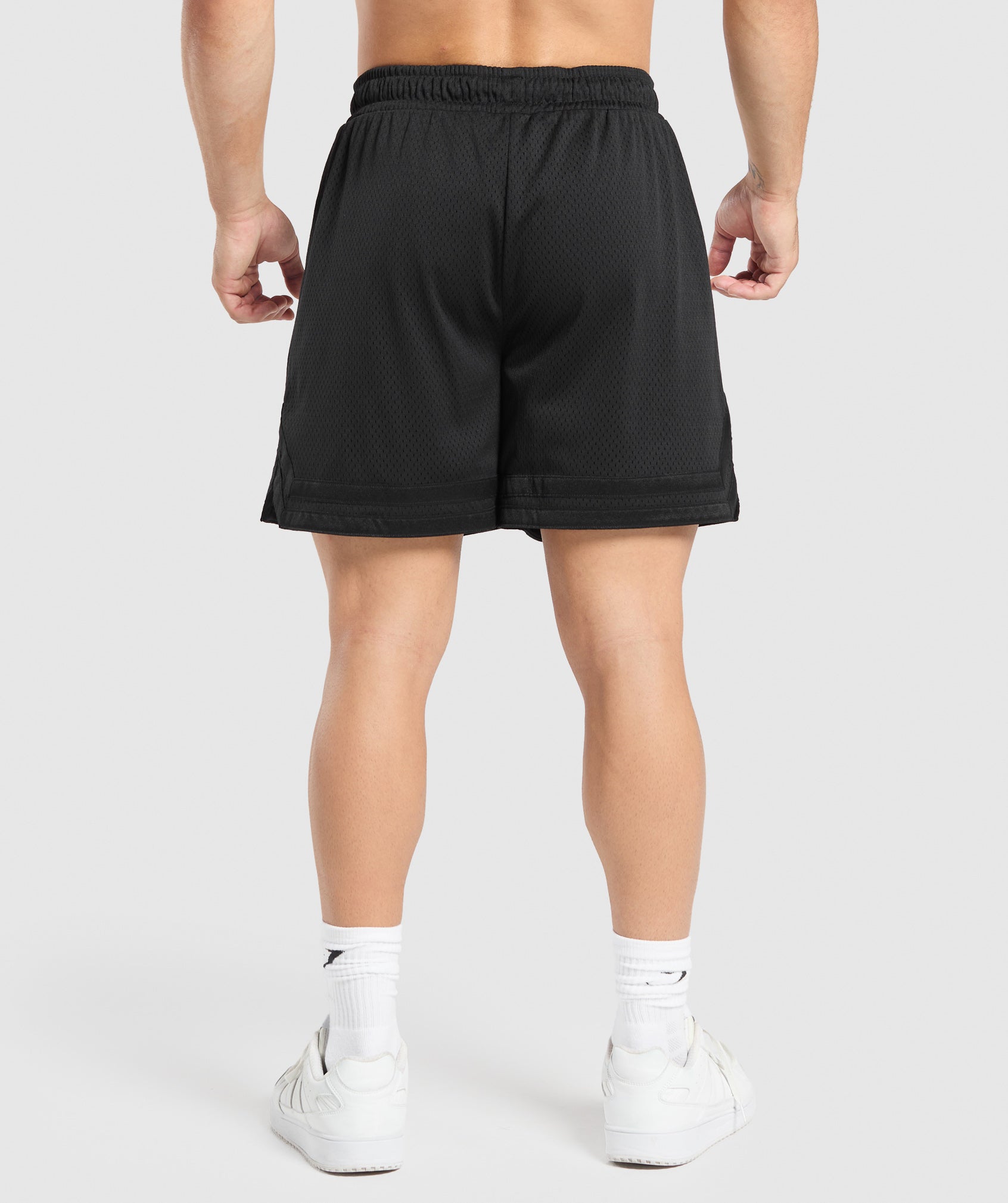 Gymshark Varsity Mesh Shorts Black