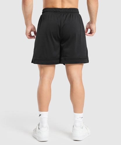 Gymshark Varsity Mesh Shorts Black