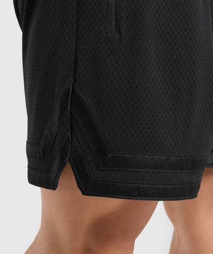 Gymshark Varsity Mesh Shorts Black