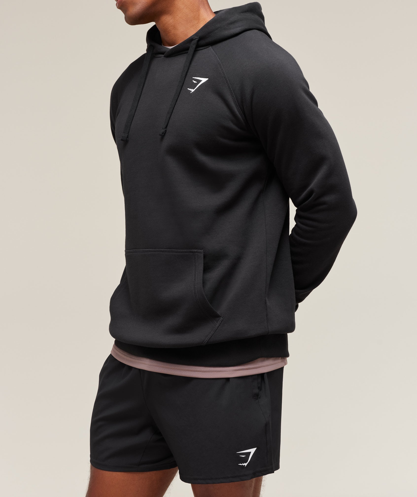 Gymshark Crest Hoodie Black