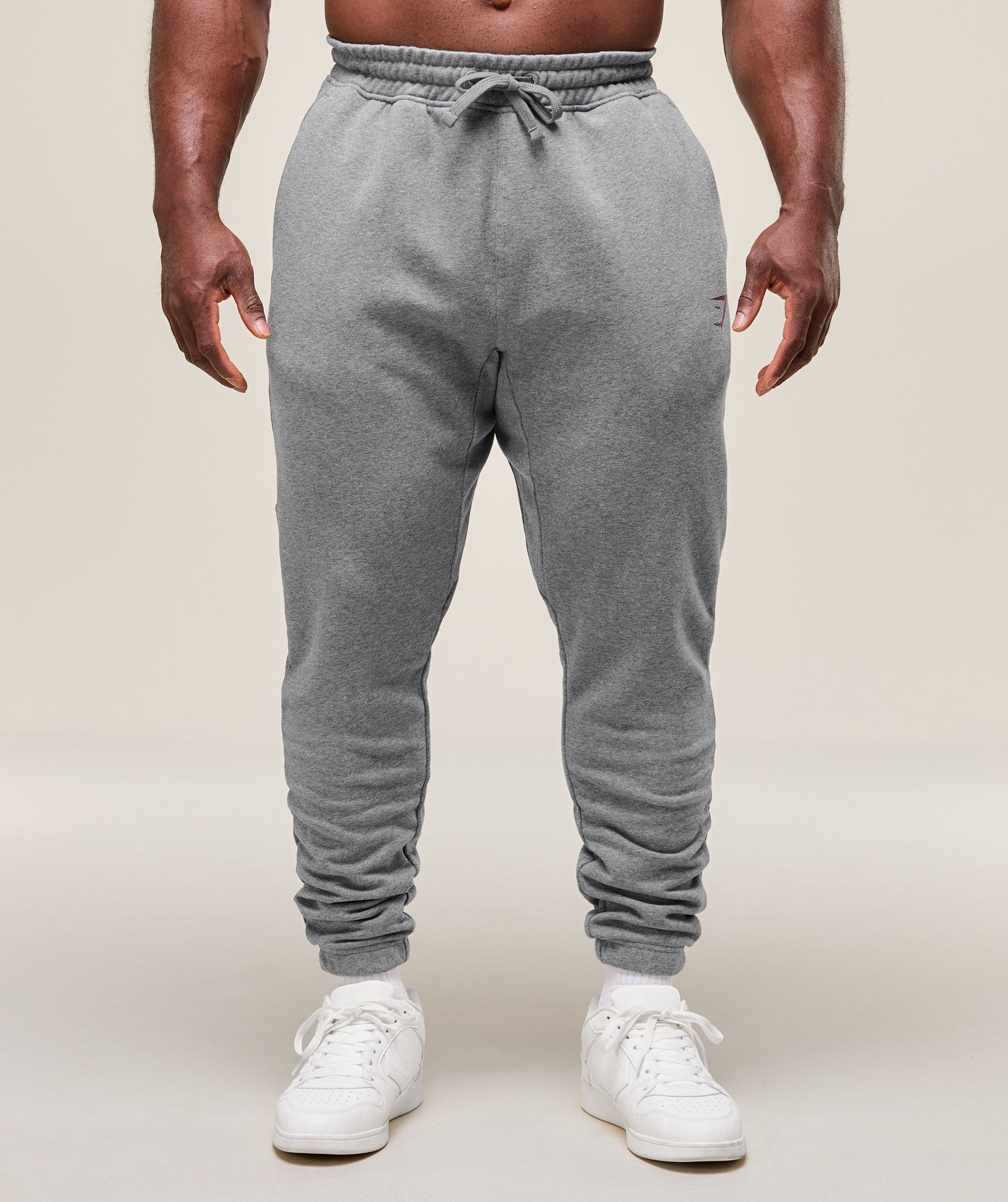 Gymshark Power Wordmark Joggers Charcoal Core Marl