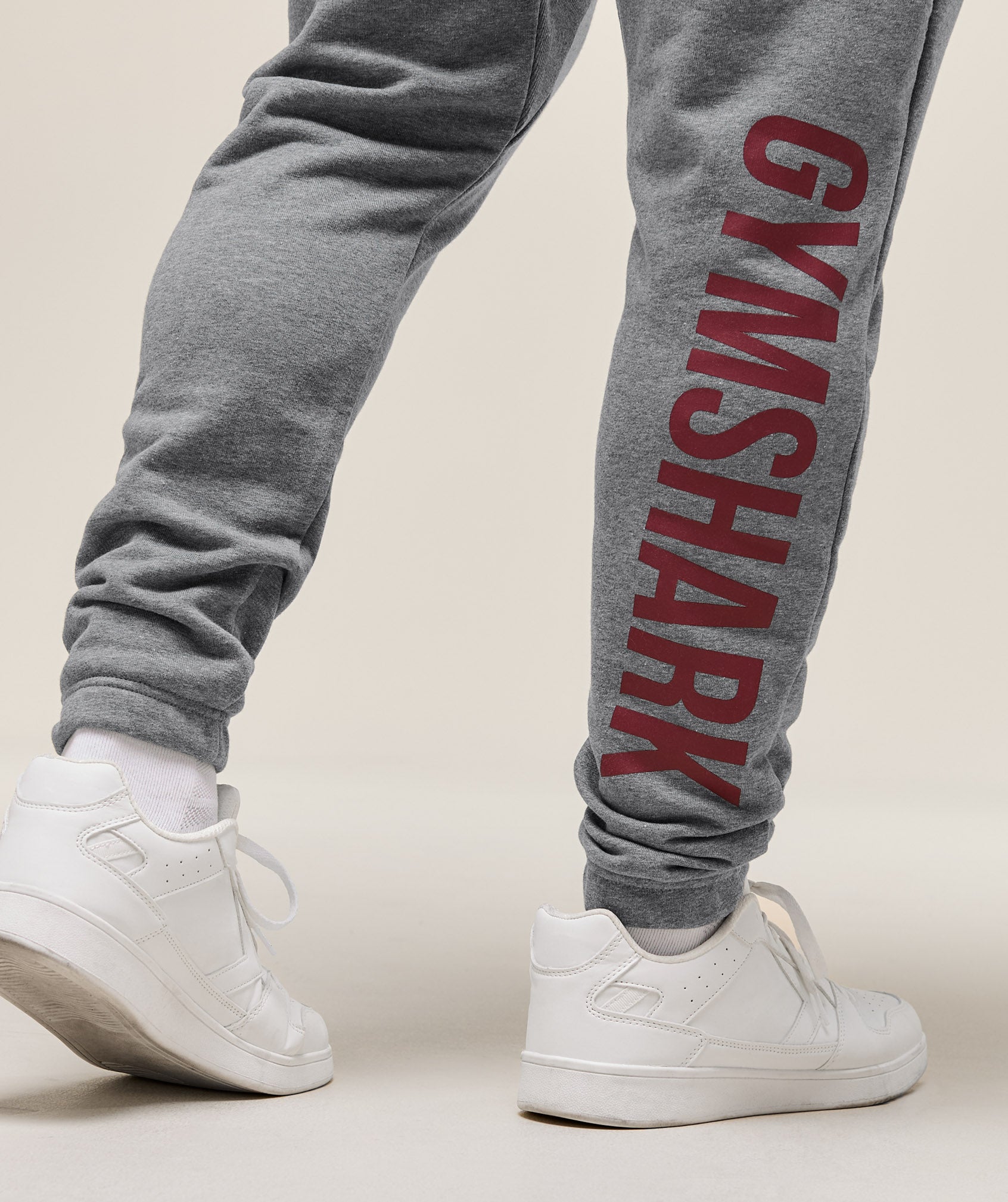 Gymshark Power Wordmark Joggers Charcoal Core Marl