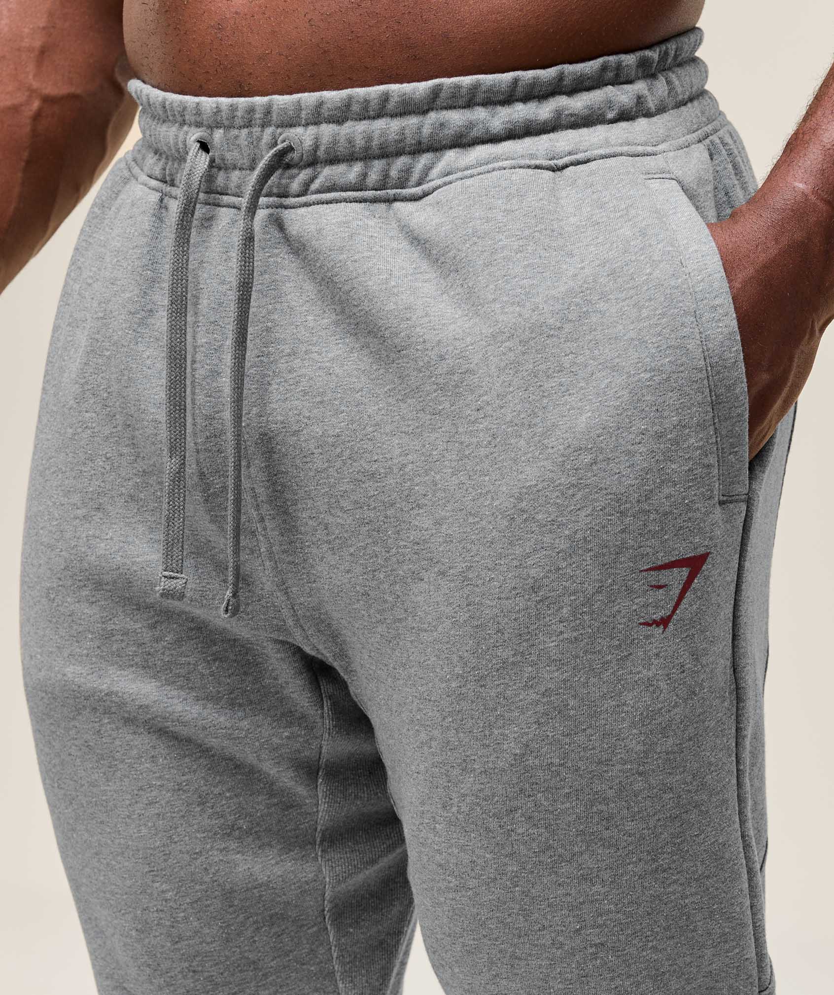 Gymshark Power Wordmark Joggers Charcoal Core Marl