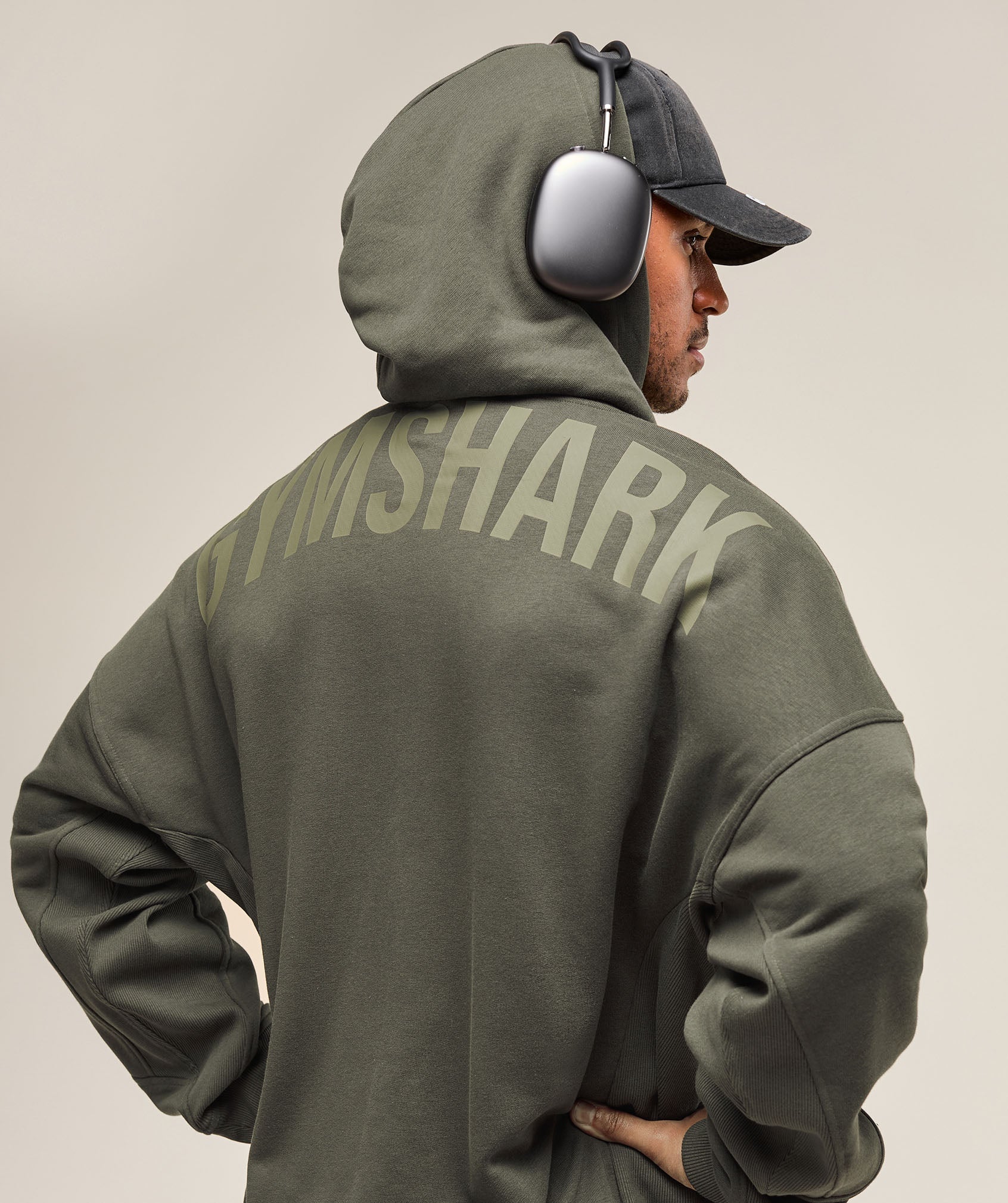 Gymshark Power Zip Up Hoodie Strength Green