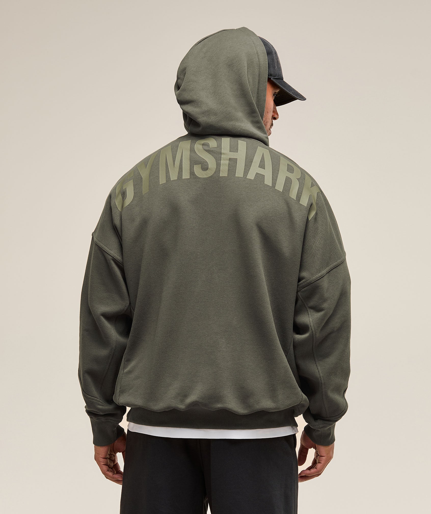 Gymshark Power Zip Up Hoodie Strength Green