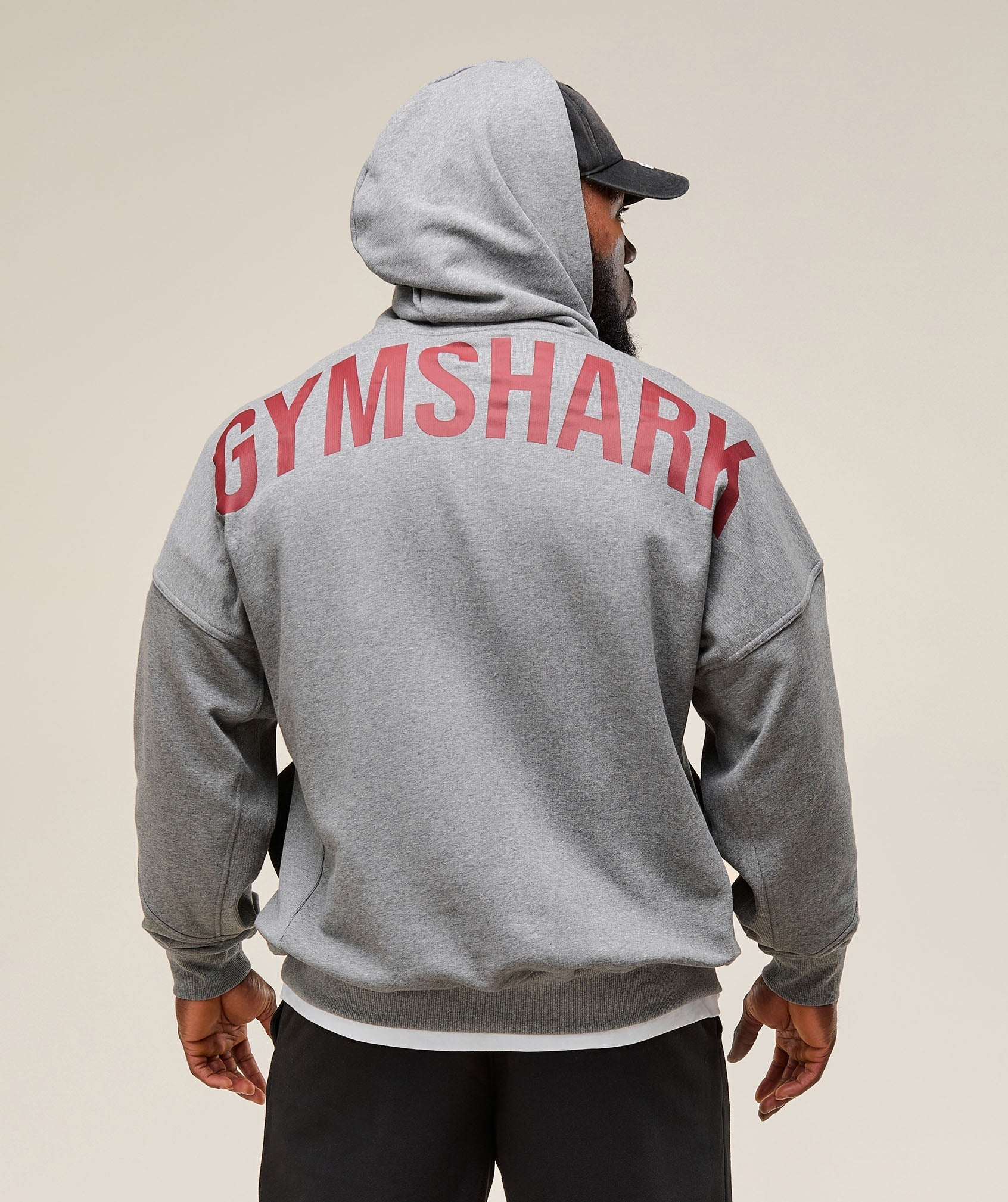Gymshark Power Zip Up Hoodie Charcoal Core Marl