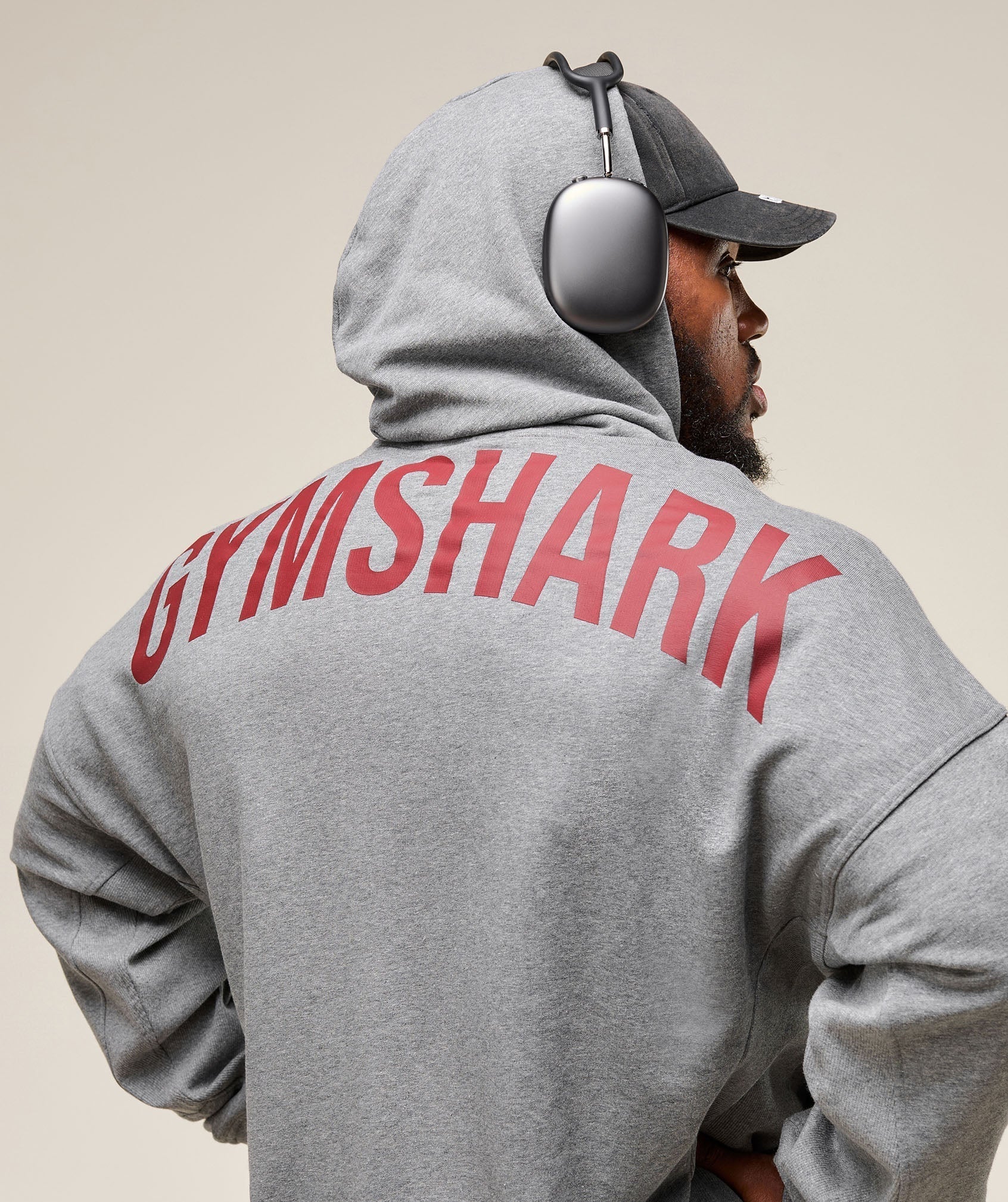 Gymshark Power Zip Up Hoodie Charcoal Core Marl