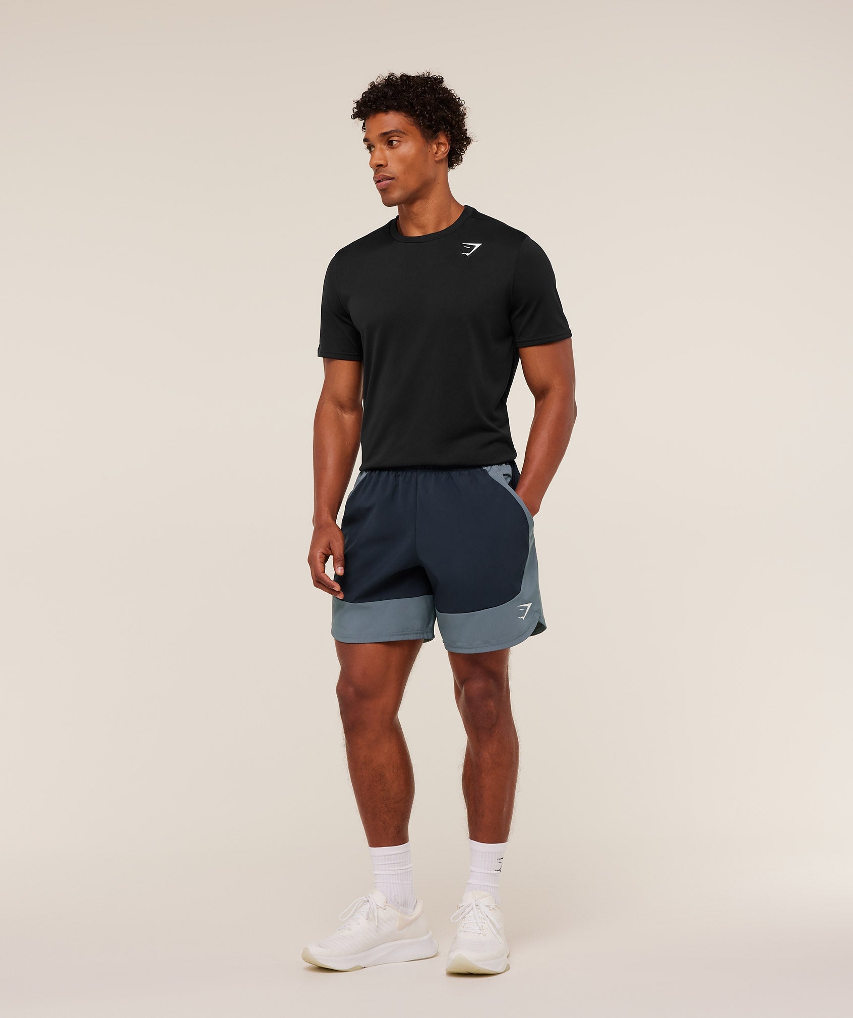Gymshark Sport 25 Block 7" Shorts Heavy Blue
