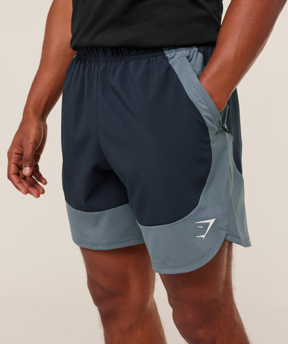 Gymshark Sport 25 Block 7" Shorts Heavy Blue