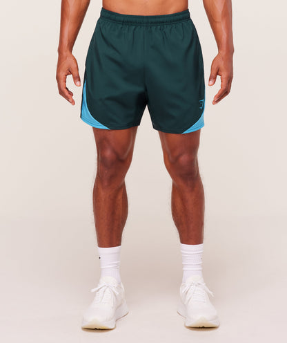 Gymshark Arrival Block 6" Shorts Deep Petrol Blue
