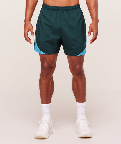 Gymshark Arrival Block 6" Shorts Deep Petrol Blue