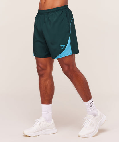 Gymshark Arrival Block 6" Shorts Deep Petrol Blue