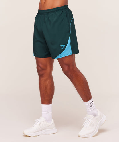 Gymshark Arrival Block 6" Shorts Deep Petrol Blue