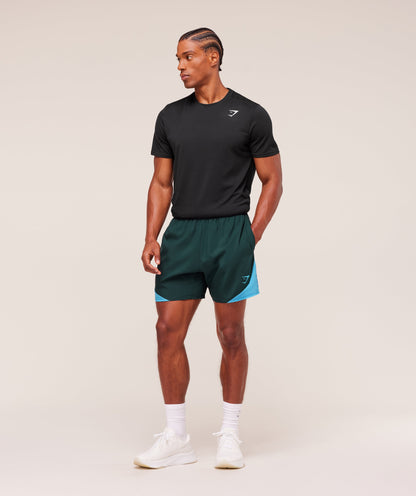 Gymshark Arrival Block 6" Shorts Deep Petrol Blue