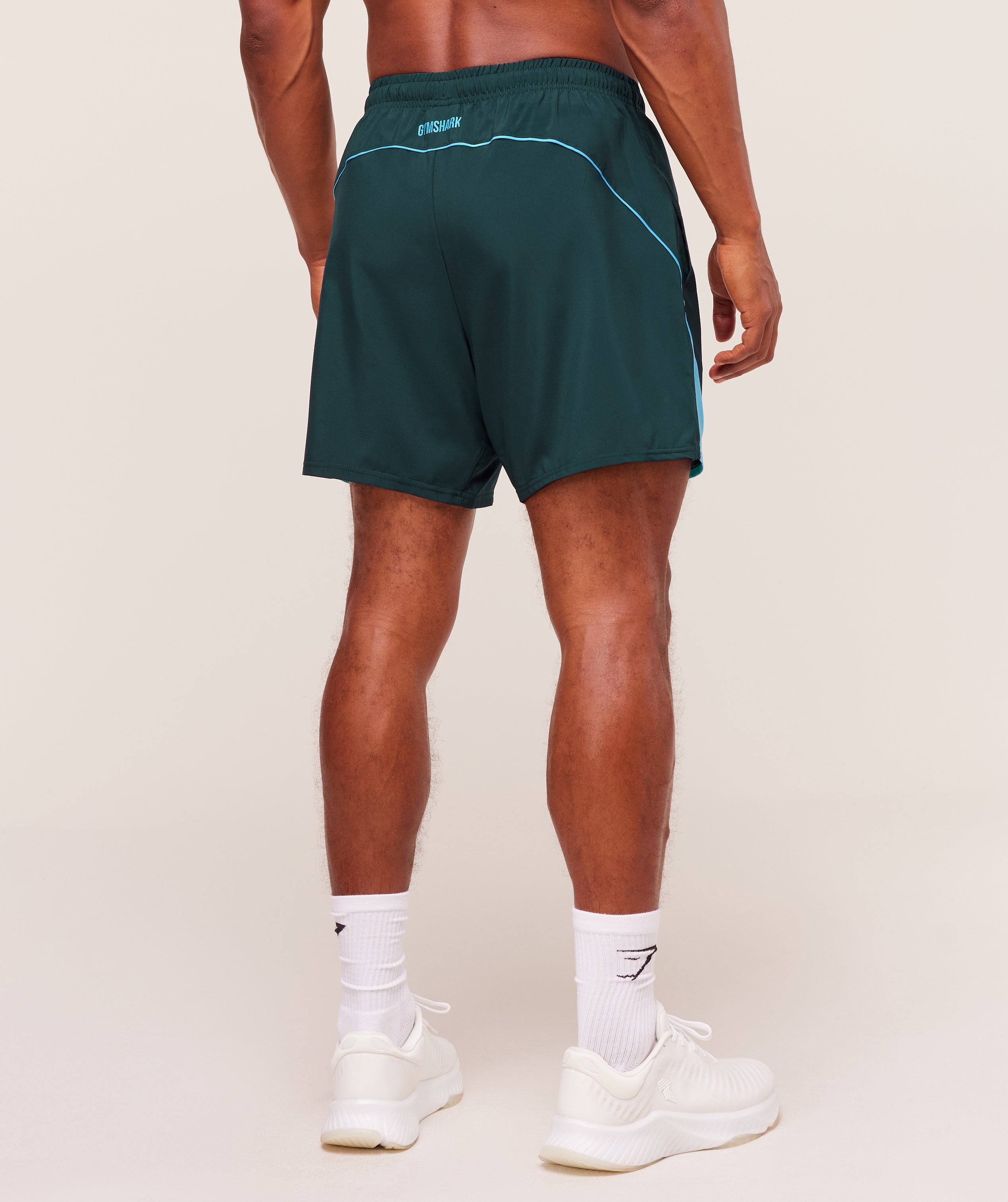 Gymshark Arrival Block 6" Shorts Deep Petrol Blue