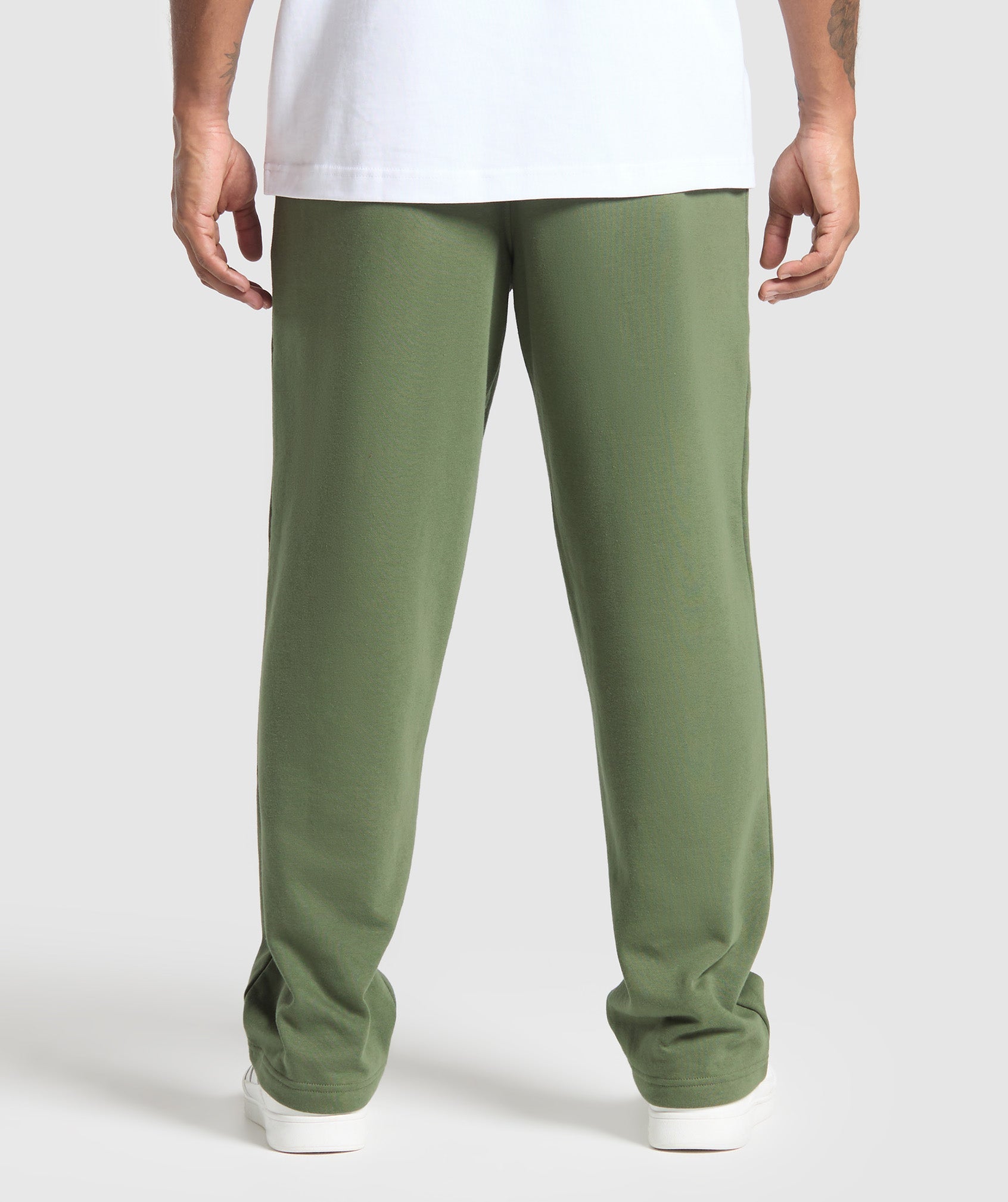 Gymshark Crest Straight Leg Joggers Core Olive