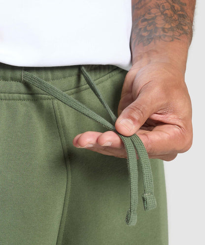 Gymshark Crest Straight Leg Joggers Core Olive