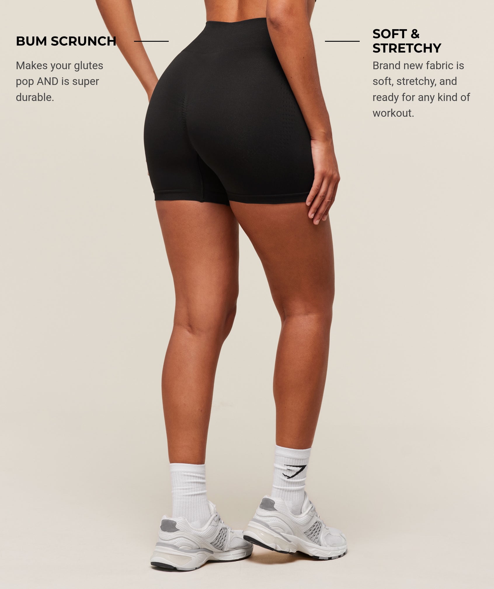 Women's Gymshark Vital Soft Short Black