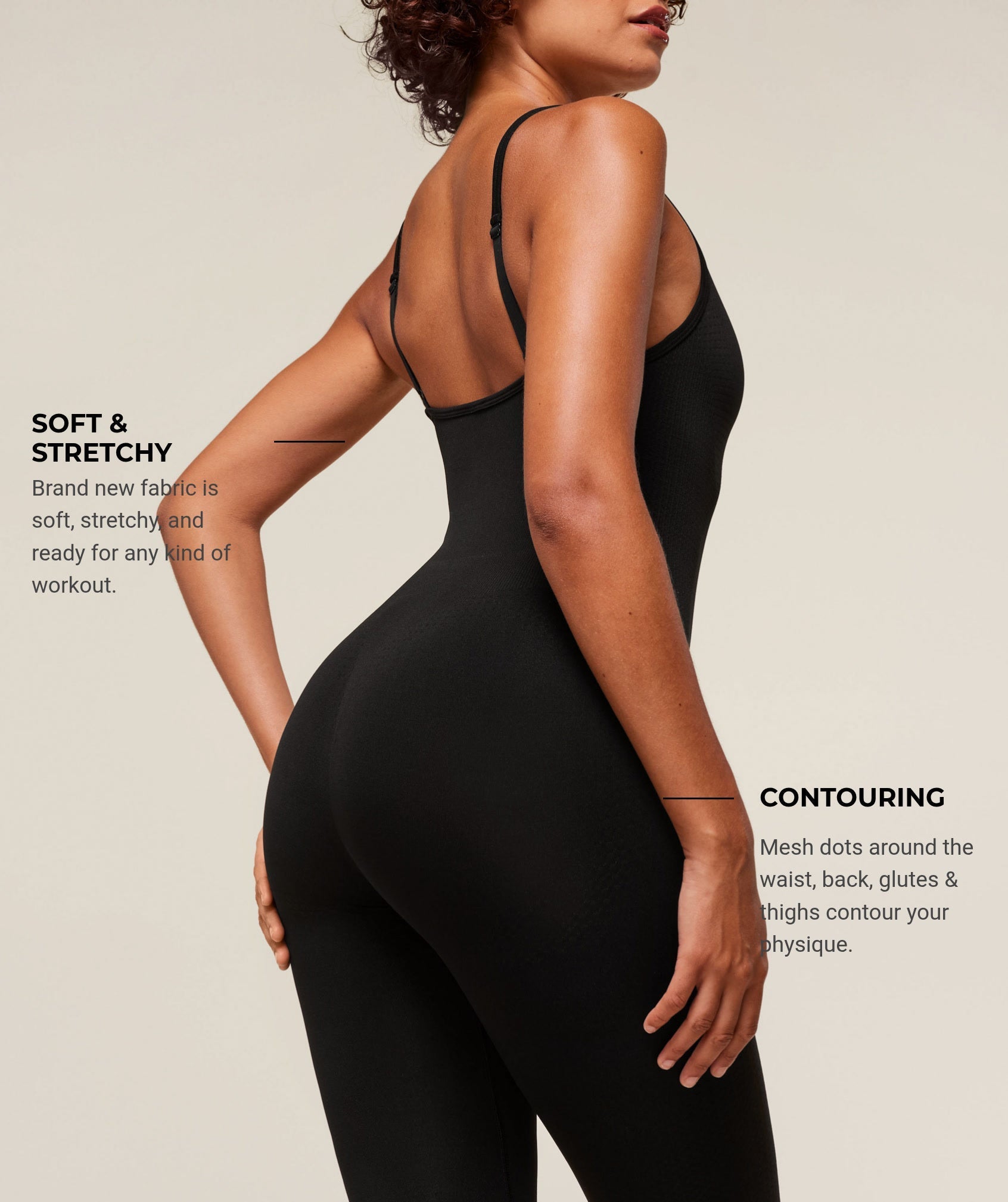 Women's Gymshark Vital Soft All In One Black