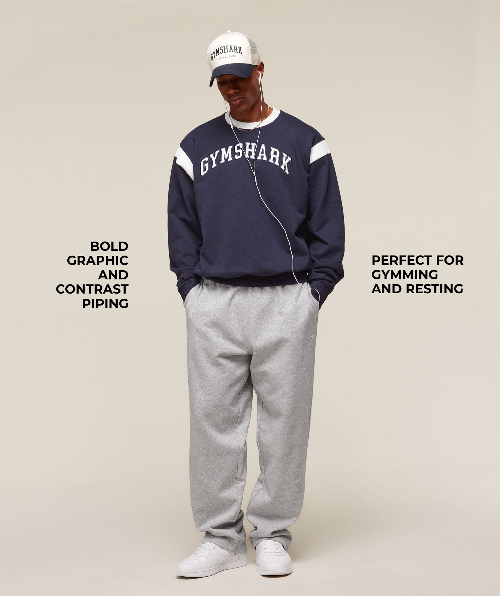 Gymshark Gslc Crew Heavy Blue