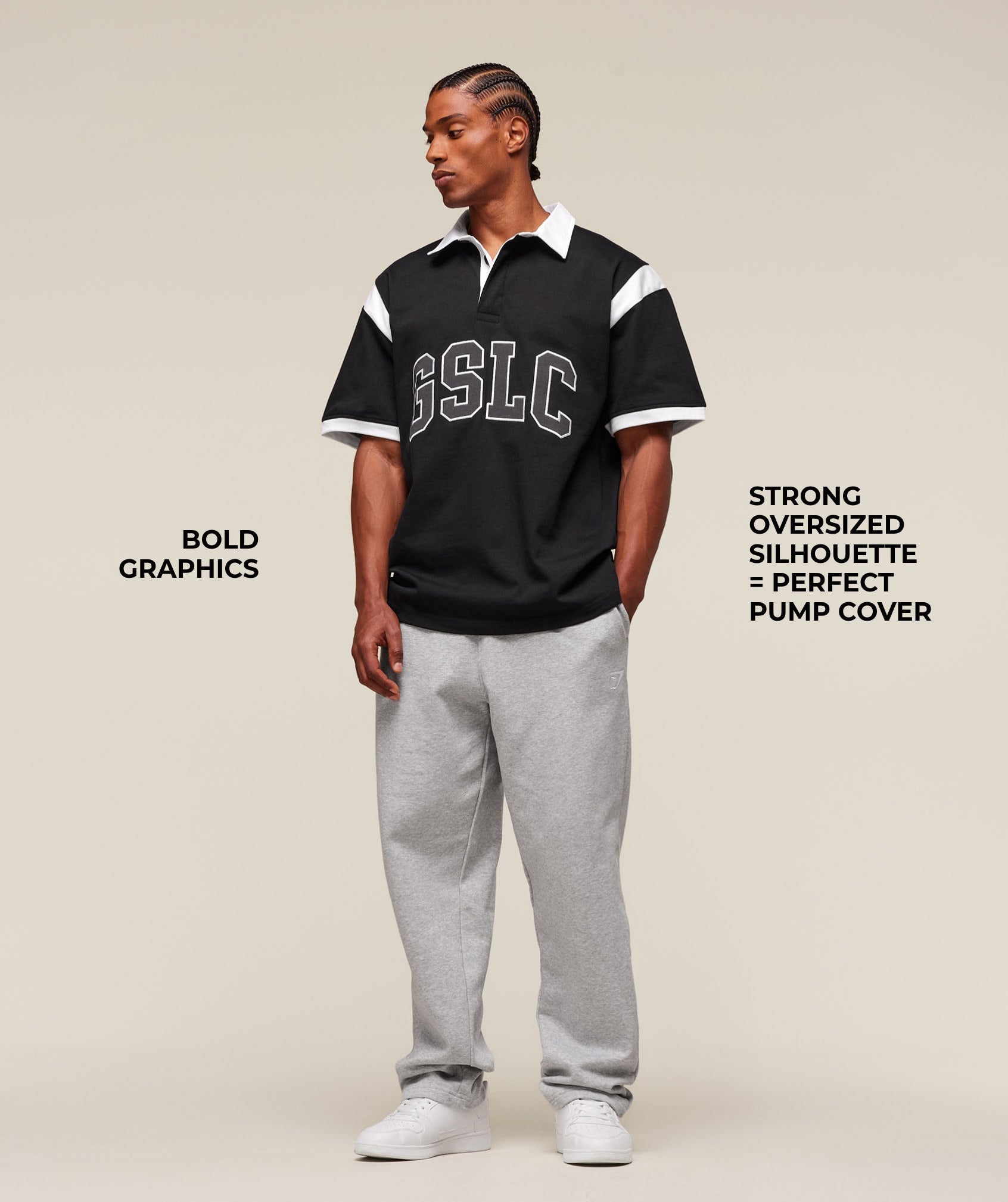 Gymshark Gslc Retro Polo Shirt Black