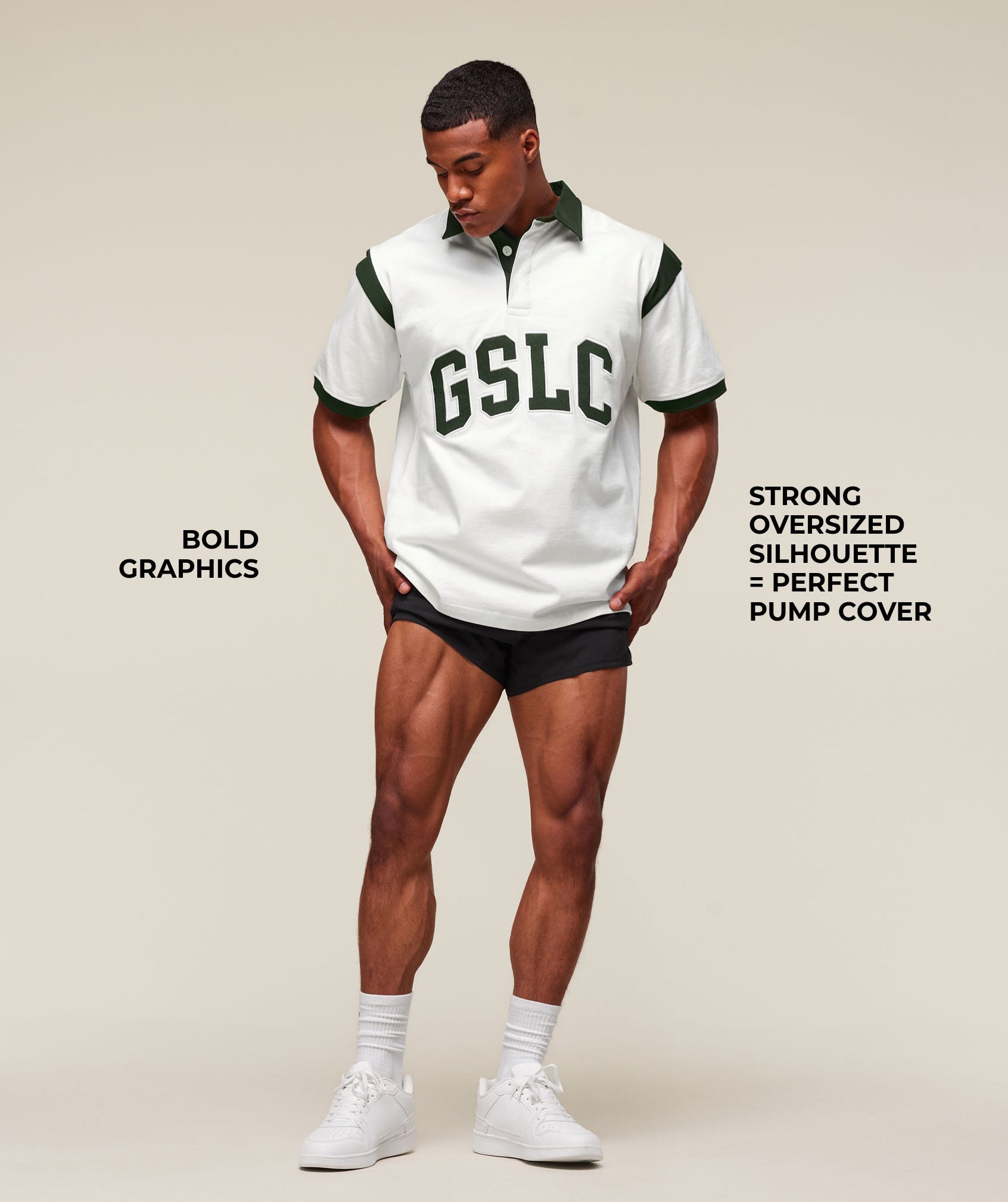Gymshark Gslc Retro Polo Shirt Trail Green