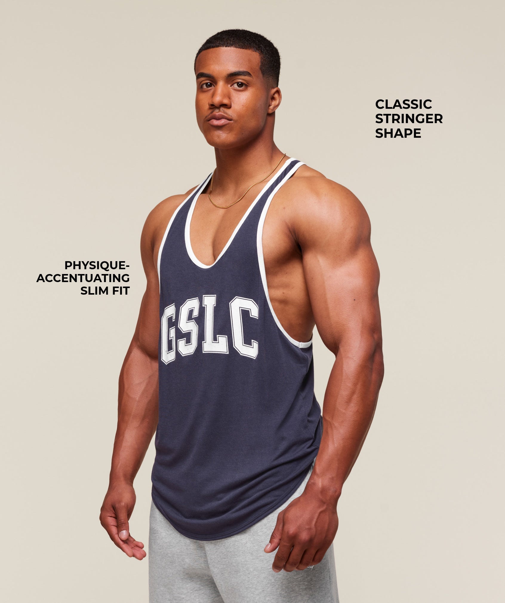 Gymshark Gslc Ringer Stringer Heavy Blue