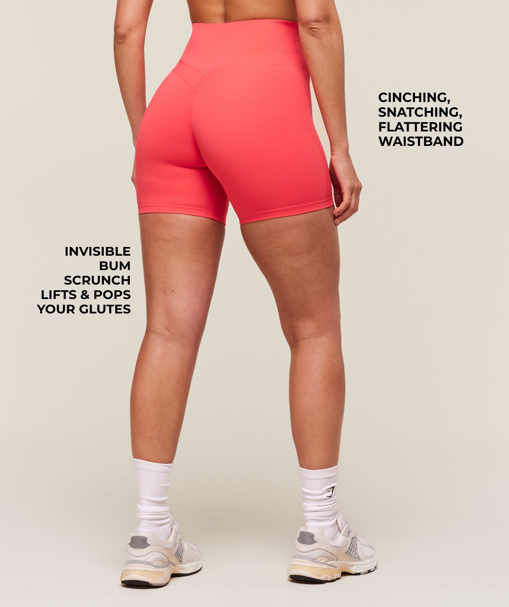 Women's Gymshark Whitney Shorts Coral Red