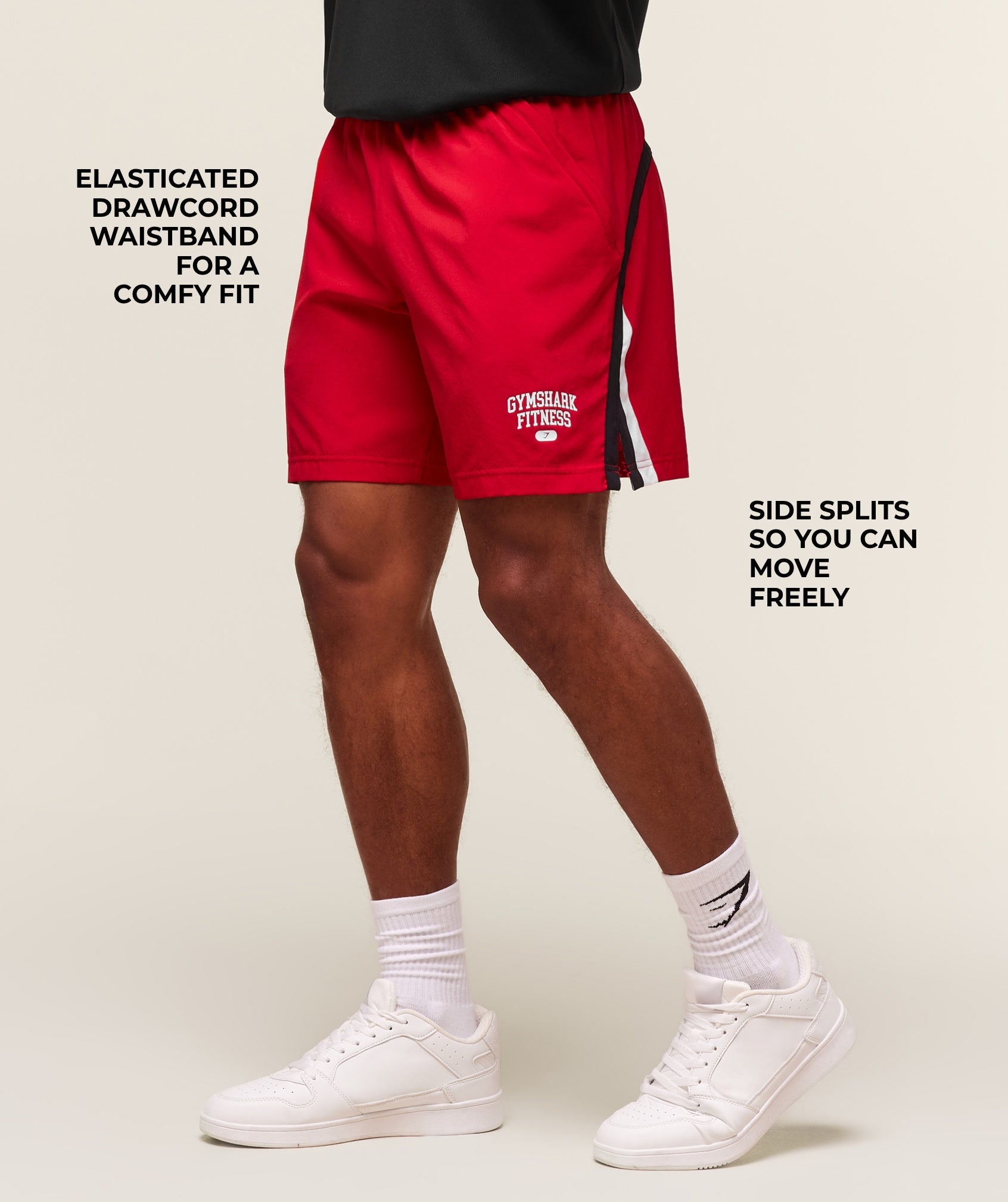 Gymshark Varsity 7" Shorts Conditioning Red