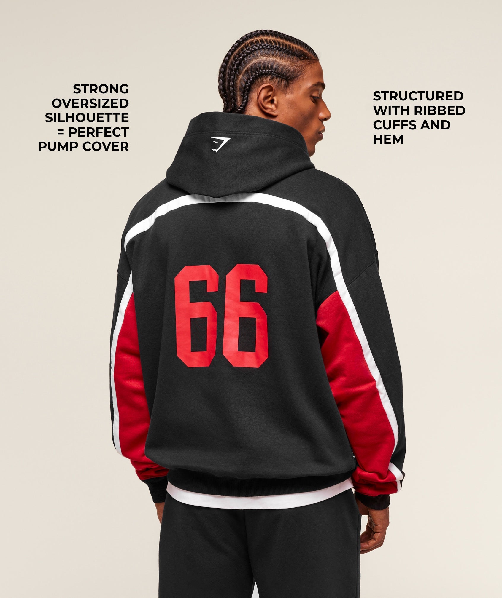 Gymshark Varsity Hoodie Black