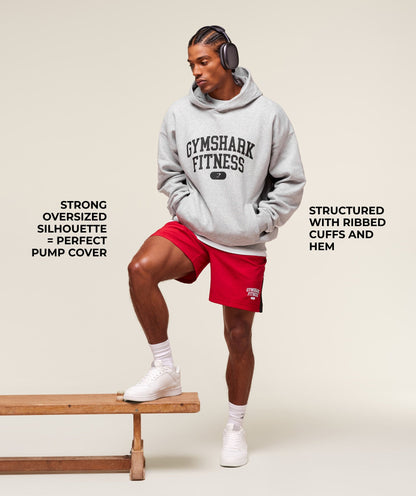 Gymshark Varsity Hoodie Light Grey Core Marl