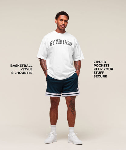 Gymshark Varsity Mesh Shorts Navy