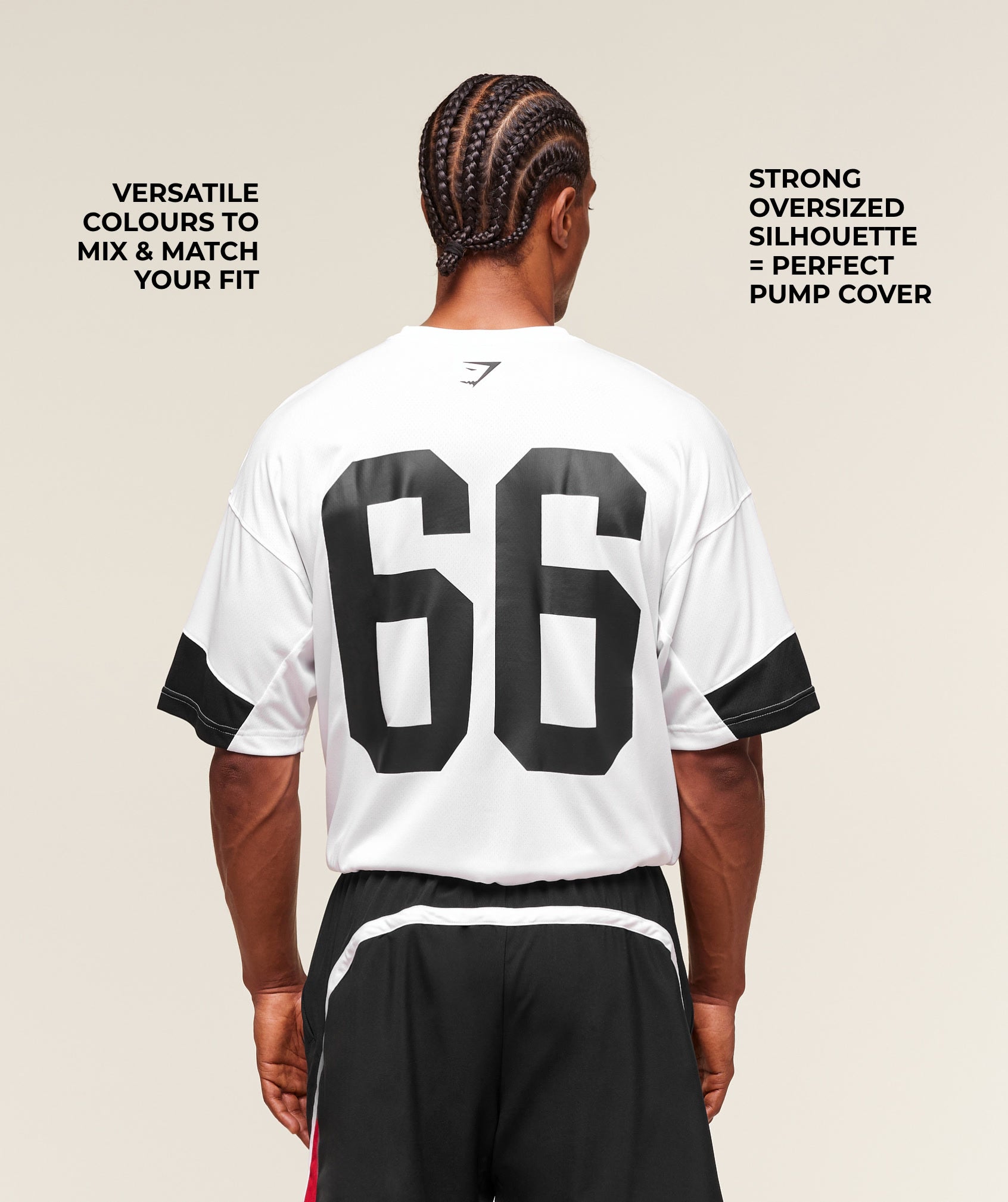 Gymshark Varsity Oversized T-Shirt White
