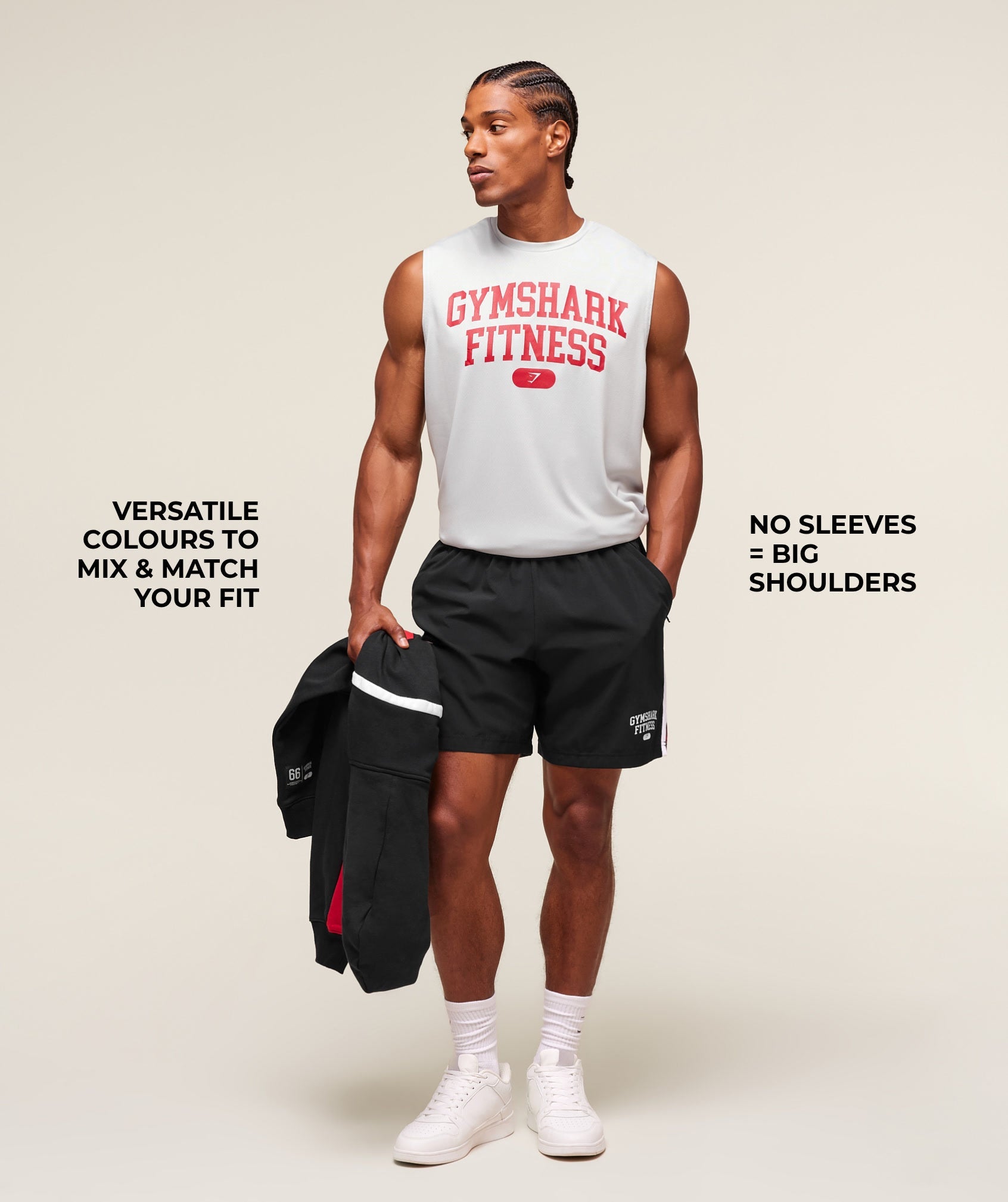 Gymshark Varsity Tank Light Grey