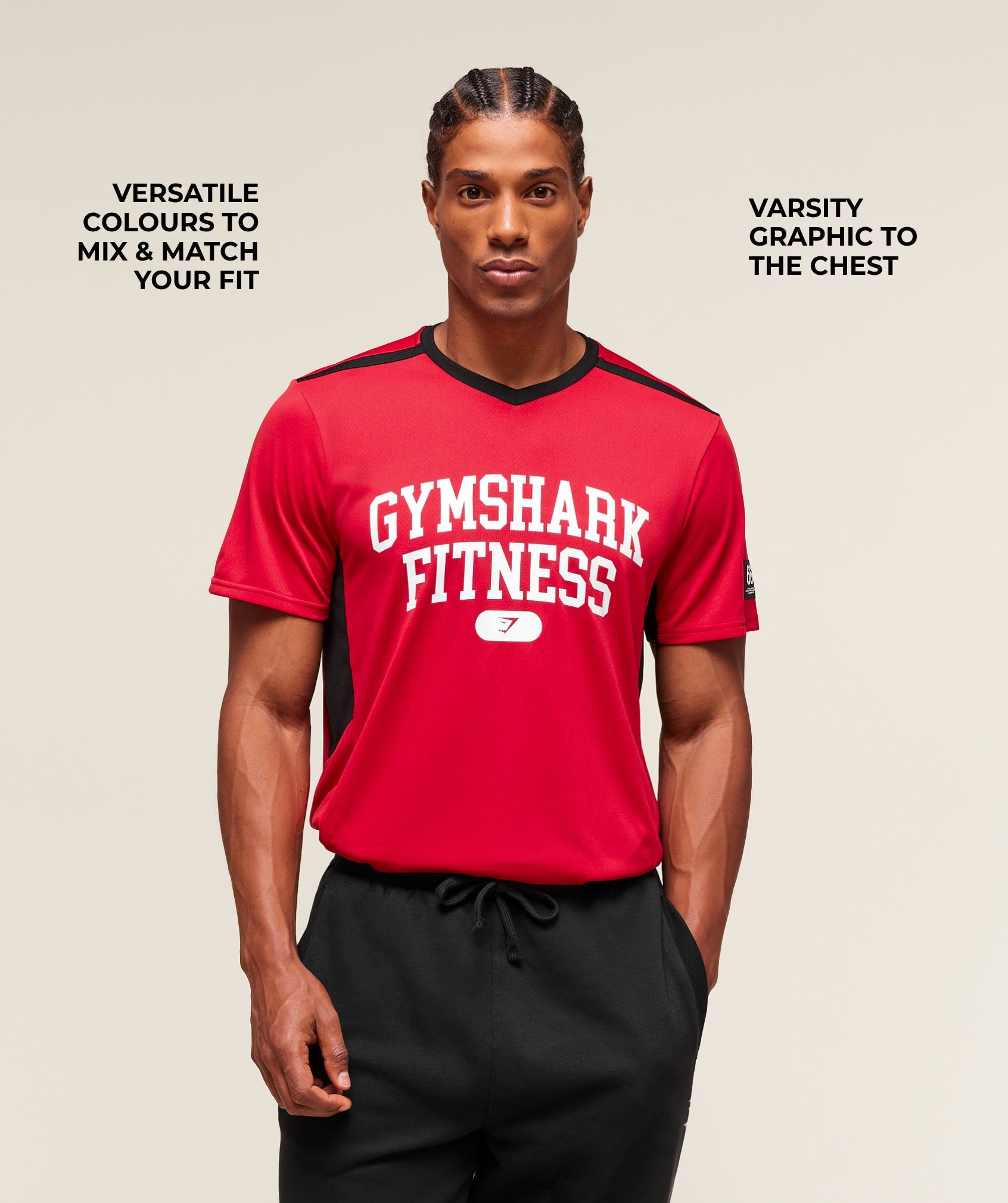 Gymshark Varsity Tech T-Shirt Conditioning Red