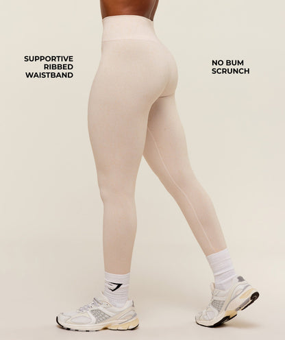 Women's Gymshark Adapt Fleck X Whitney Leggings Mineral | Coconut White