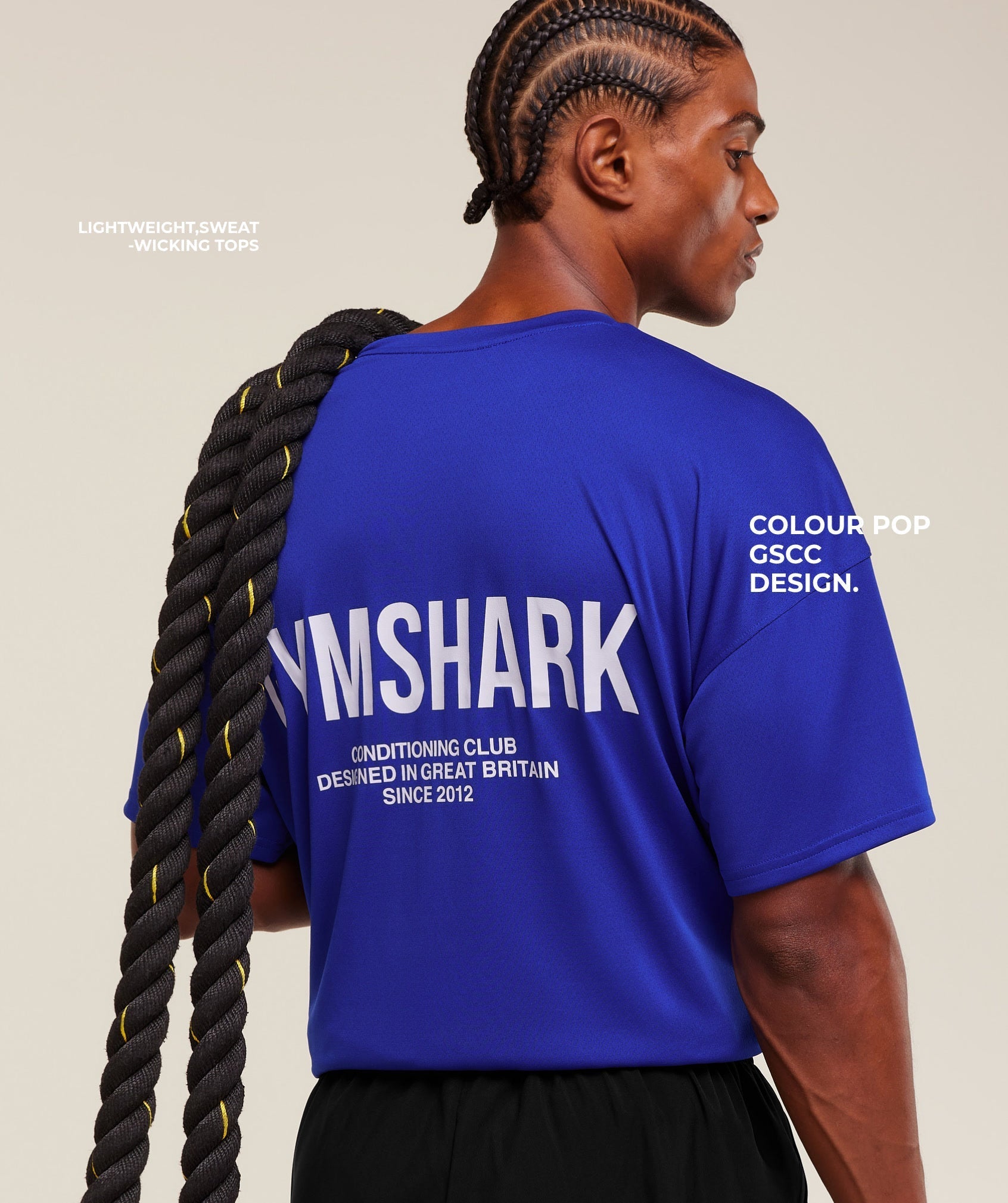 Gymshark Conditioning Club Oversized T-Shirt Athletic Blue