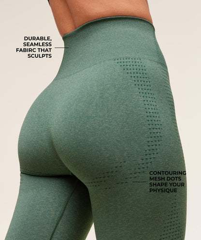 Women's Gymshark Vital Regular Leggings Dark Green Marl
