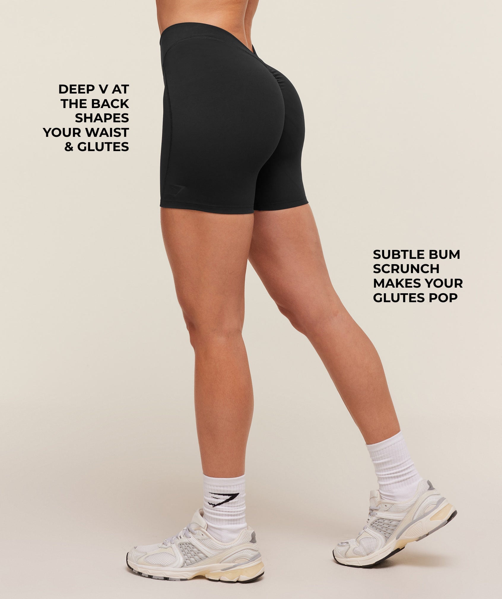 Women's Gymshark Lifting Dipped Waistband Short Black
