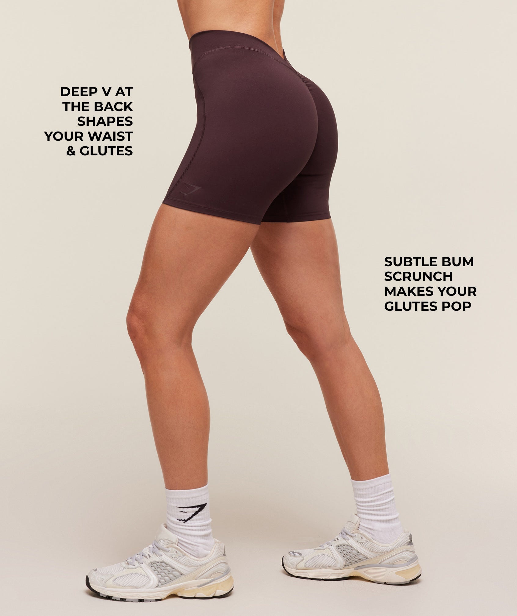 Women's Gymshark Lifting Dipped Waistband Shorts Cherry Purple
