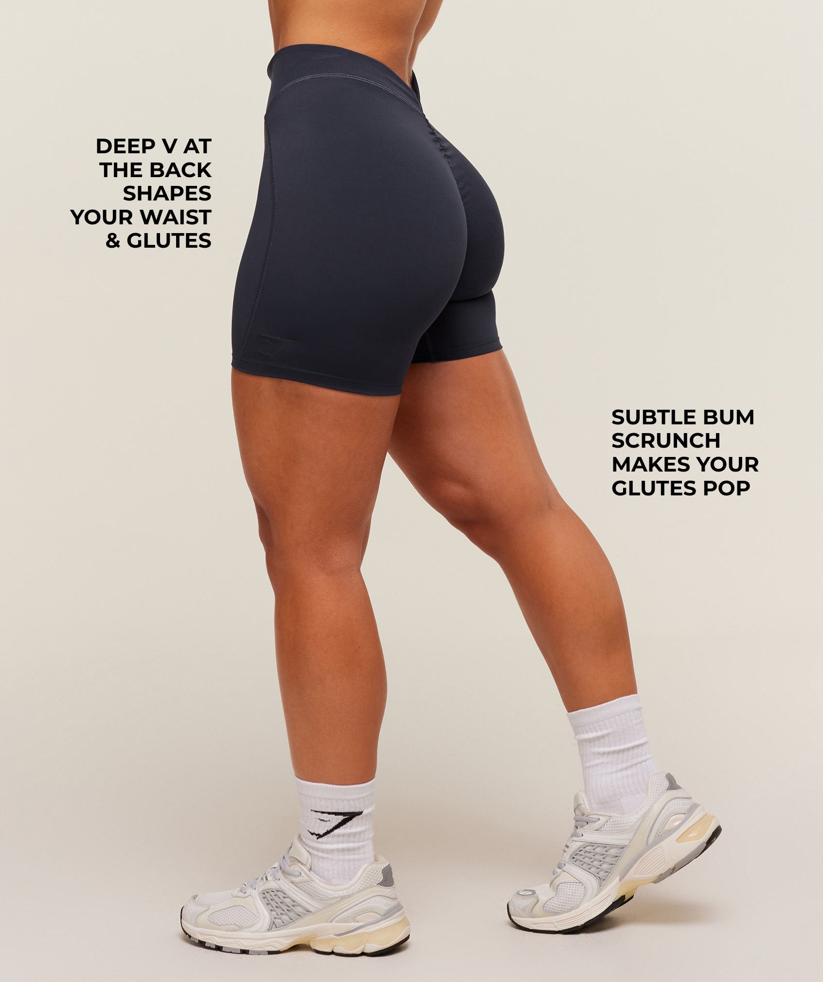 Women's Gymshark Lifting Dipped Waistband Shorts Heavy Blue