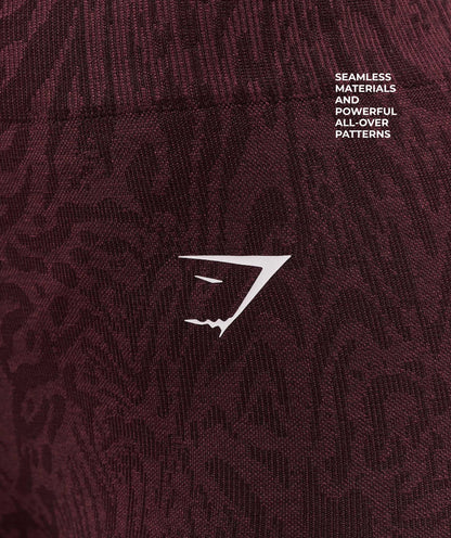 Women's Gymshark Adapt Animal Seamless Leggings Cherry Purple