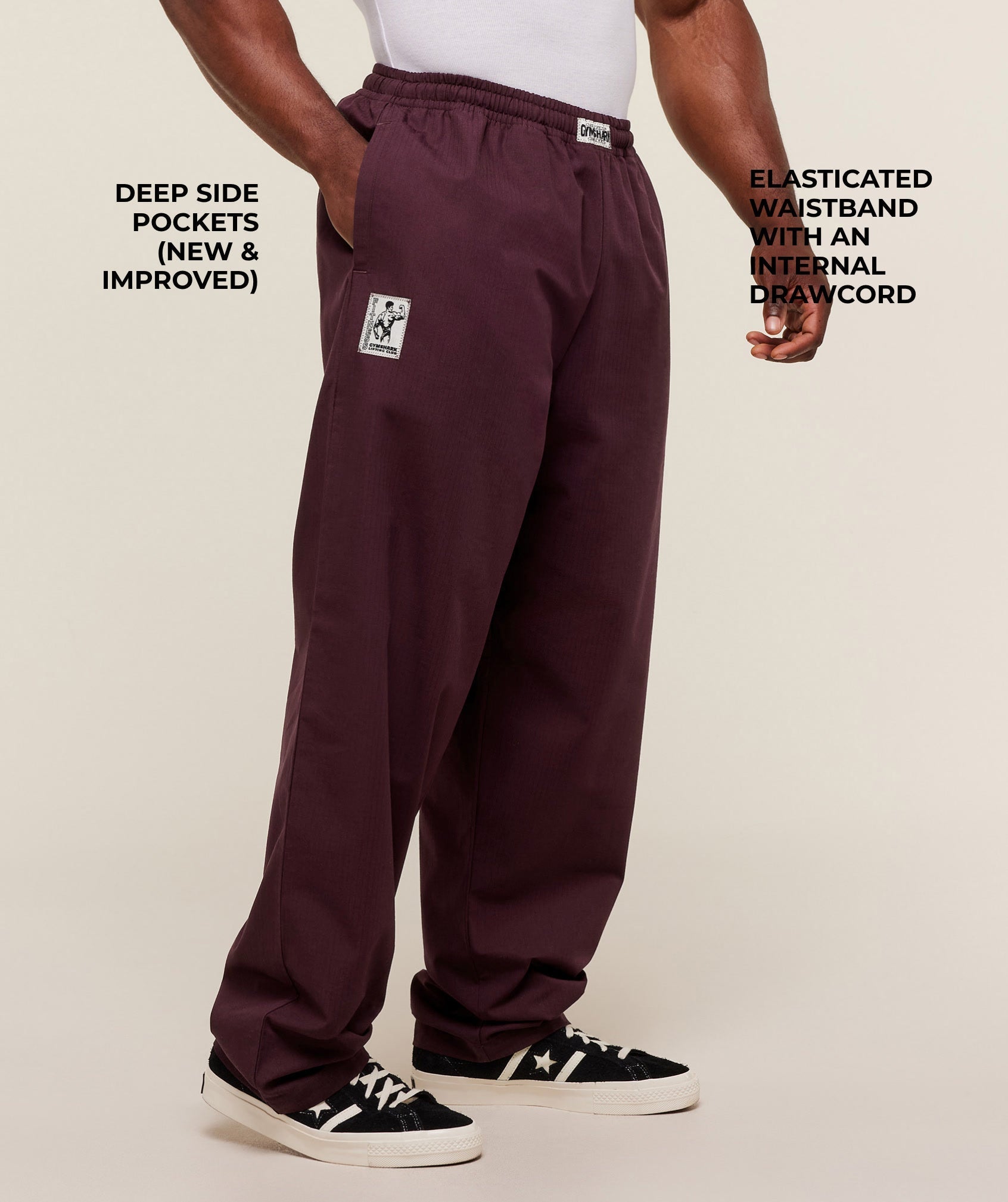 Gymshark Straight Leg Pumper Pants Cherry Purple