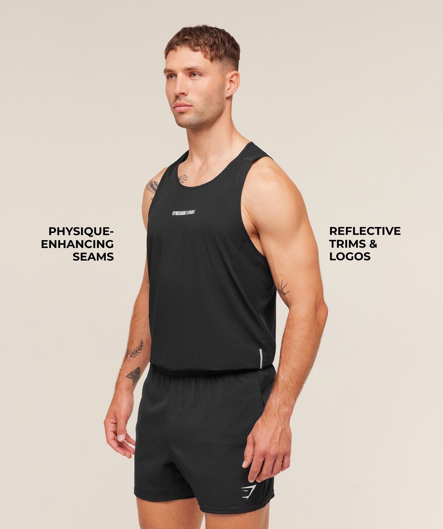 Gymshark Running Tank Black