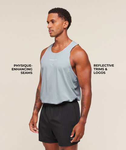 Gymshark Running Tank Smoke Blue