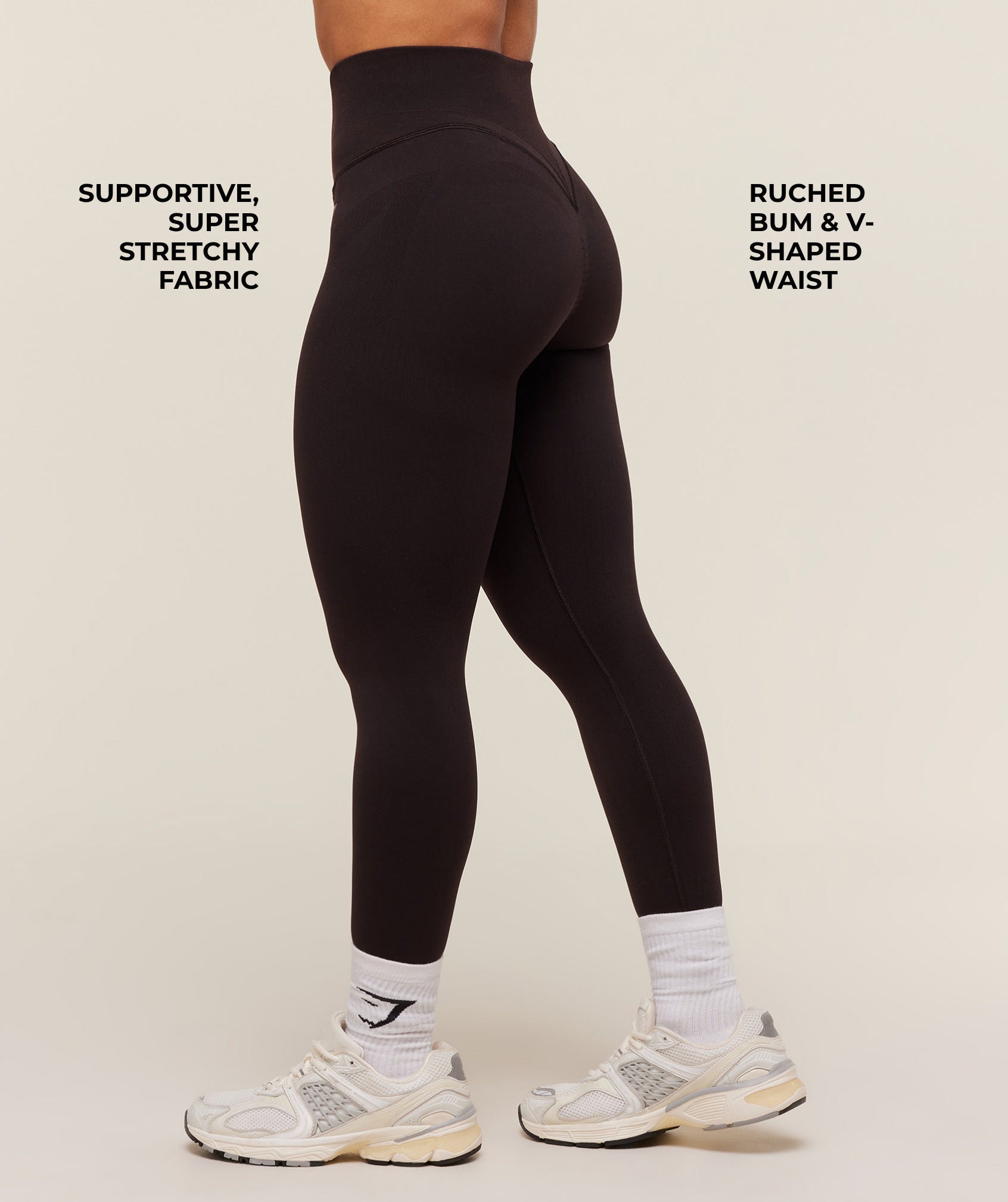 Women's Gymshark Activate Seamless Leggings Plum Brown