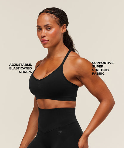 Women's Gymshark Activate Seamless Bralette Black
