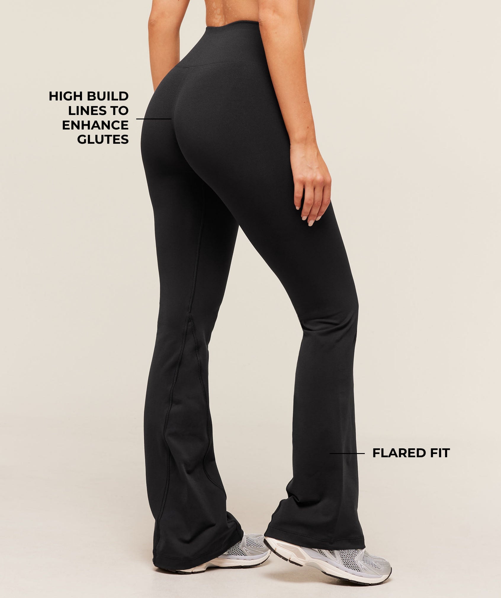 Women's Gymshark Soft Sculpt Flared Leggings Black