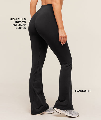 Women's Gymshark Soft Sculpt Flared Leggings Black