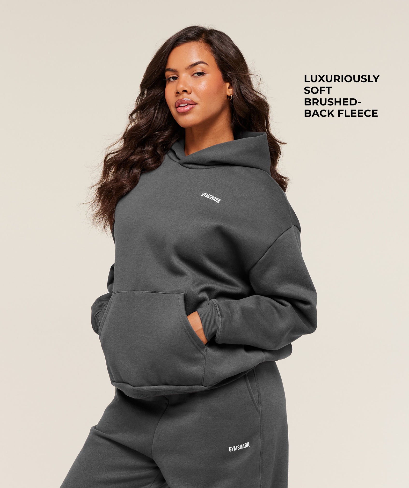 Women's Gymshark Cosy Luxe Hoodie Grey
